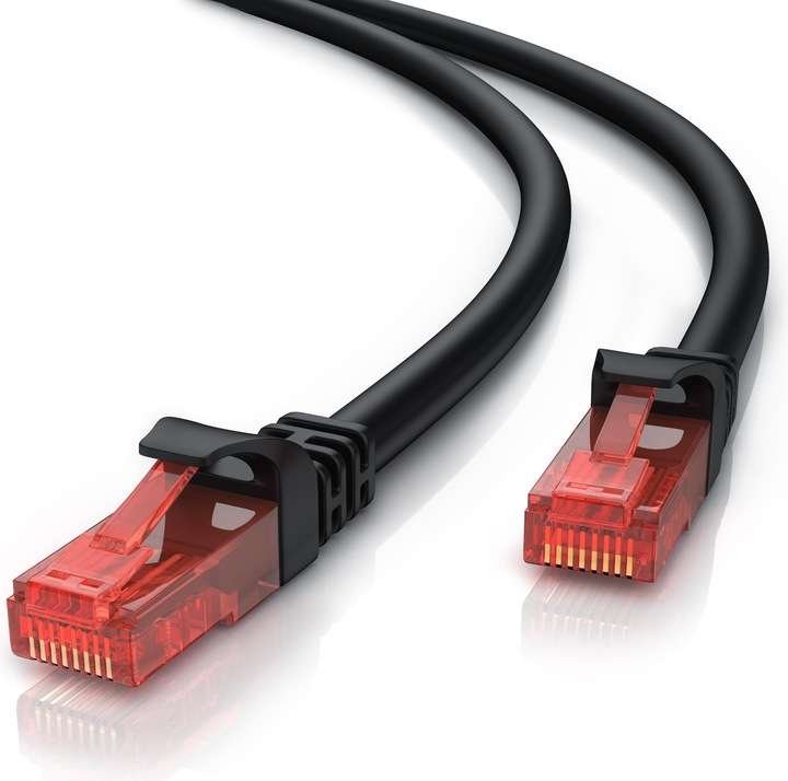 Produktbild CSL CAT.6 Netzwerkkabel - Ethernet Gigabit Lan Kabel RJ45 - Patchkabel - komp. CAT.5 CAT.6 CAT.7 CAT.8 (UTP, CAT6, 30 m)