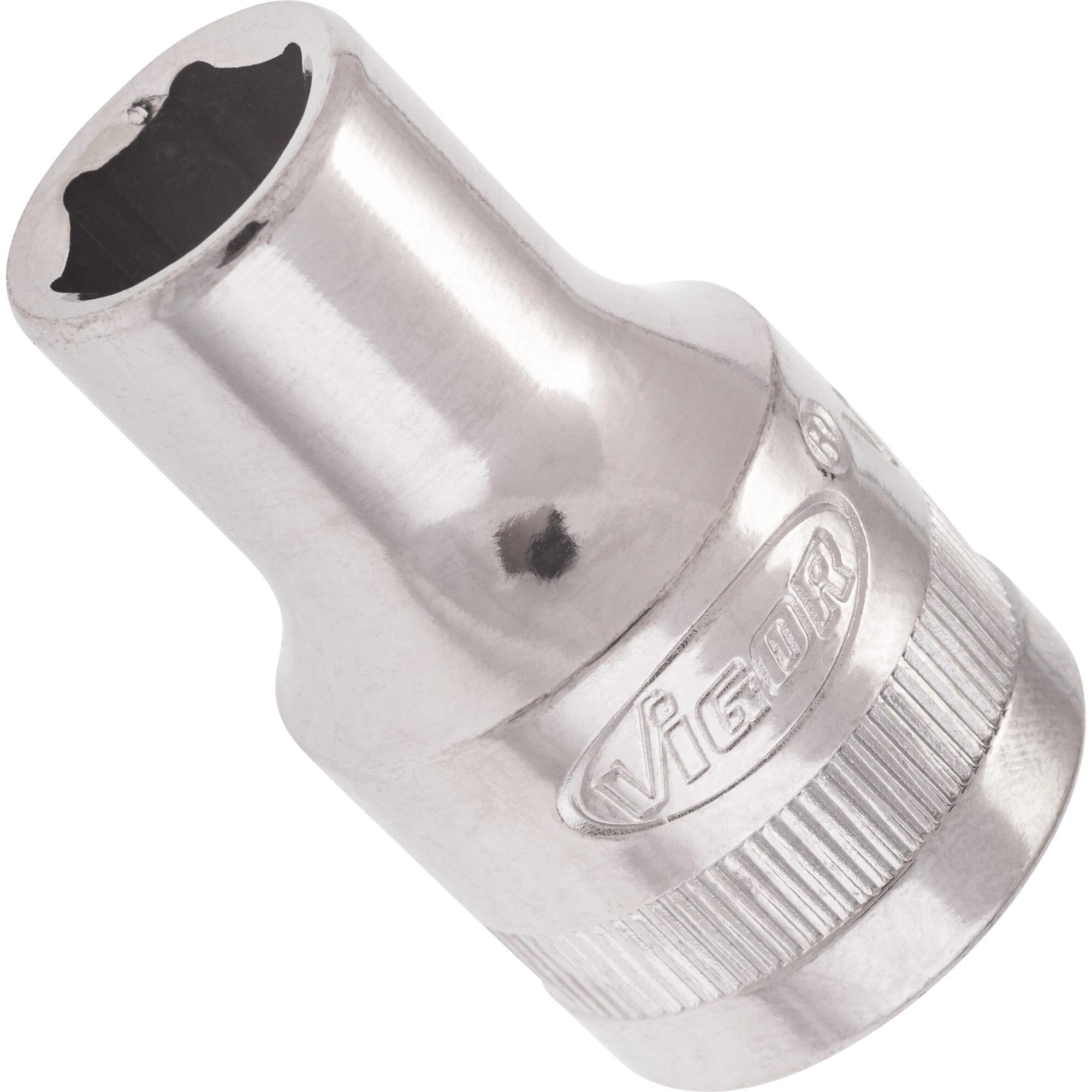 Vigor, Steckschlüssel + Stecknuss, STECKSCHLÜSSEL-EINSATZ 1/2" SW 10 (10 mm)