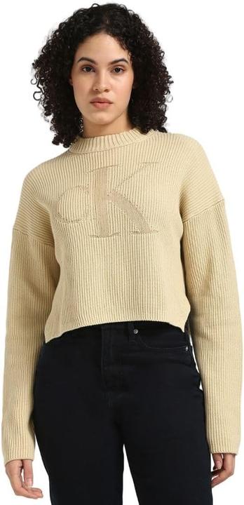 Produktbild Calvin Klein Jeans Logo-Intarsia-Regular-Pullover (XL)