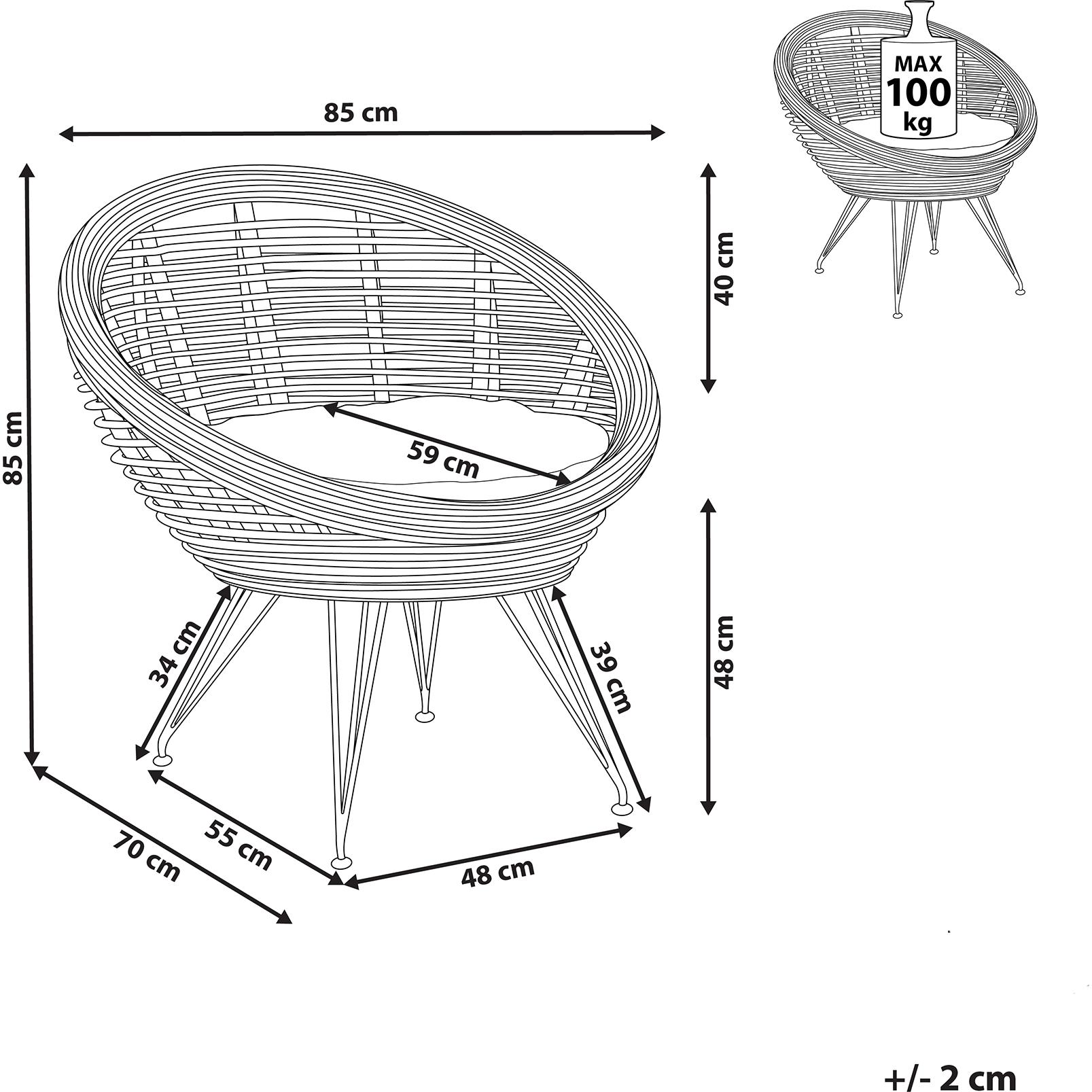 Thumbnail - Beliani, Gartenstühle, Maratea