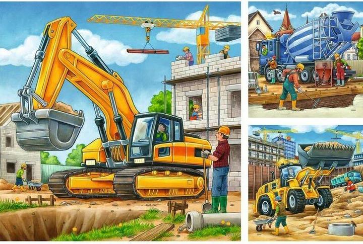 Produktbild Ravensburger Grosse Baufahrzeuge (49 Teile)