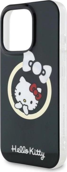 Produktbild Hello Kitty HKHMP16LHFLBK iPhone 16 Pro 6,3" czarny/black hardcase IML Fun bow Magsafe (Apple iPhone 16 Pro)