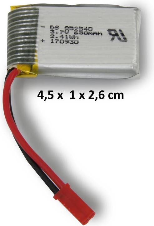 Produktbild Jamara Akku JQC Lipo 3,7V 650mAh 2,41Wh (3.70 V, 650 mAh)