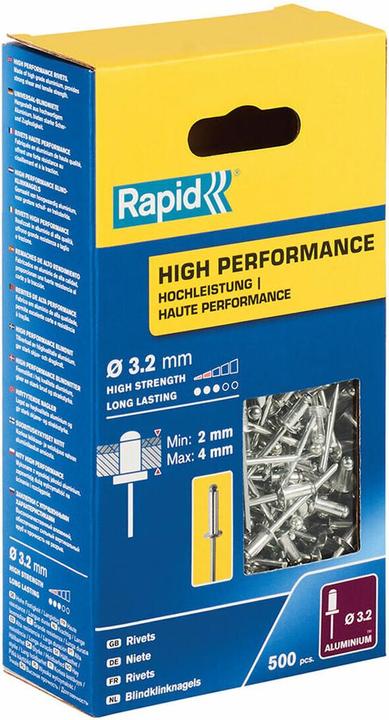 Produktbild Rapid Universal Blindniete Ø 3,2 x 8 mm