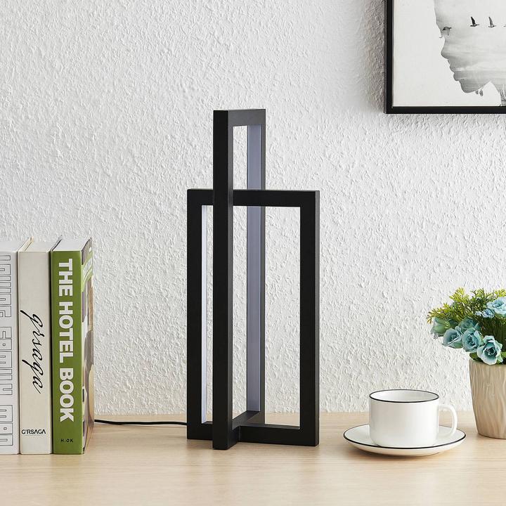 Actual product image Lucande Hylda LED table lamp Black (300 lm)