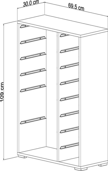 Produktbild Homitis Rine Multi Purpose Cabinet (69.50 x 30 x 109 cm)