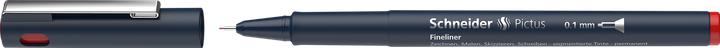 Produktbild Schneider Fineliner Pictus 0,1mm rot (Black, Rot, Silber, Tiefblau, 1x)