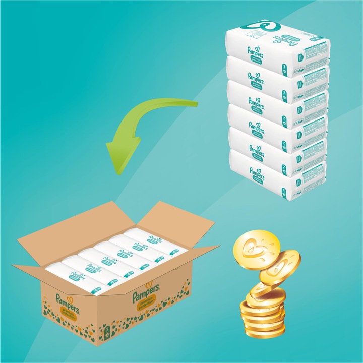 Produktbild Pampers Premium Protection (Gr. 2, Monatsbox, 240 Stück)