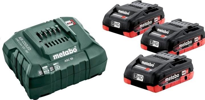 Produktbild Metabo Basis-Set 3 X LIHD 4.0 AH (18 V)