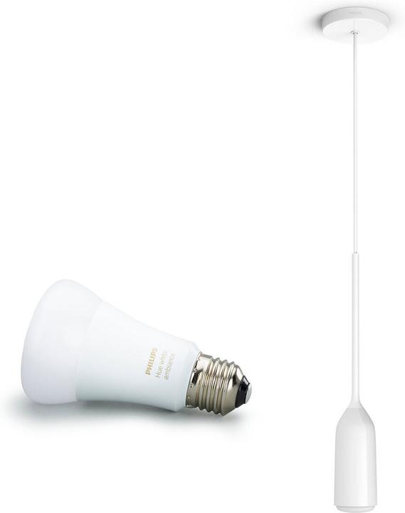 Produktbild Philips Hue White Ambiance Devote Pendelleuchte weiss 806 lm (E27, 806 lm)