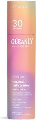 Actual product image Attitude Oceanly Tinted Oil Stick with SPF 30 EWG Verified Plastic-Free (Suntan cream, SPF 30)