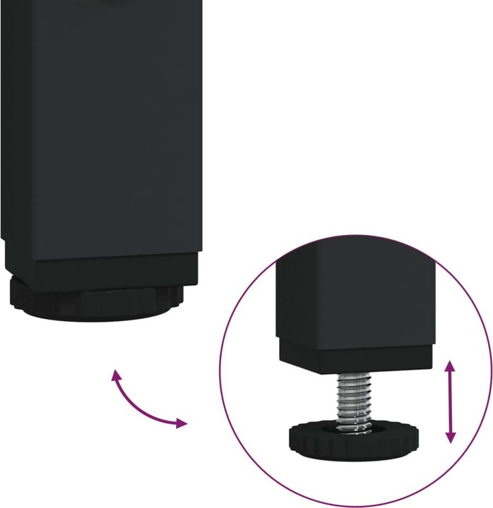 Immagine prodotto VidaXL Set di mobili da bagno Armadio con specchio Mobile per vanità Armadio da bagno 4 pezzi nero