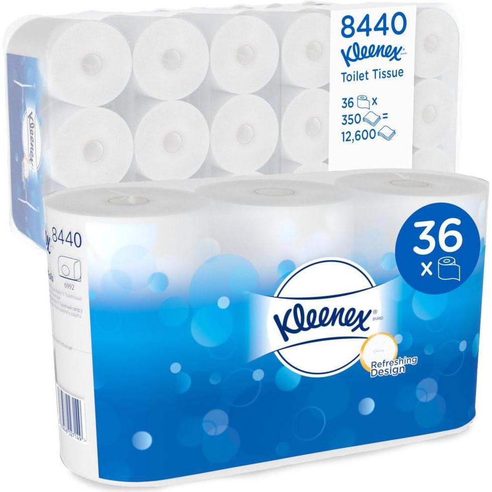 Kimberly-Clark, Carta igienica, Carta igienica Kleenex Hakle 350, 3 veli, 36 rotoli (36 pz.)