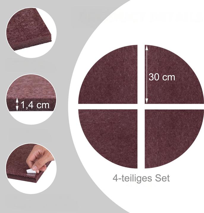 Image du produit Relaxdays Lot de 4 anneaux protège-cible