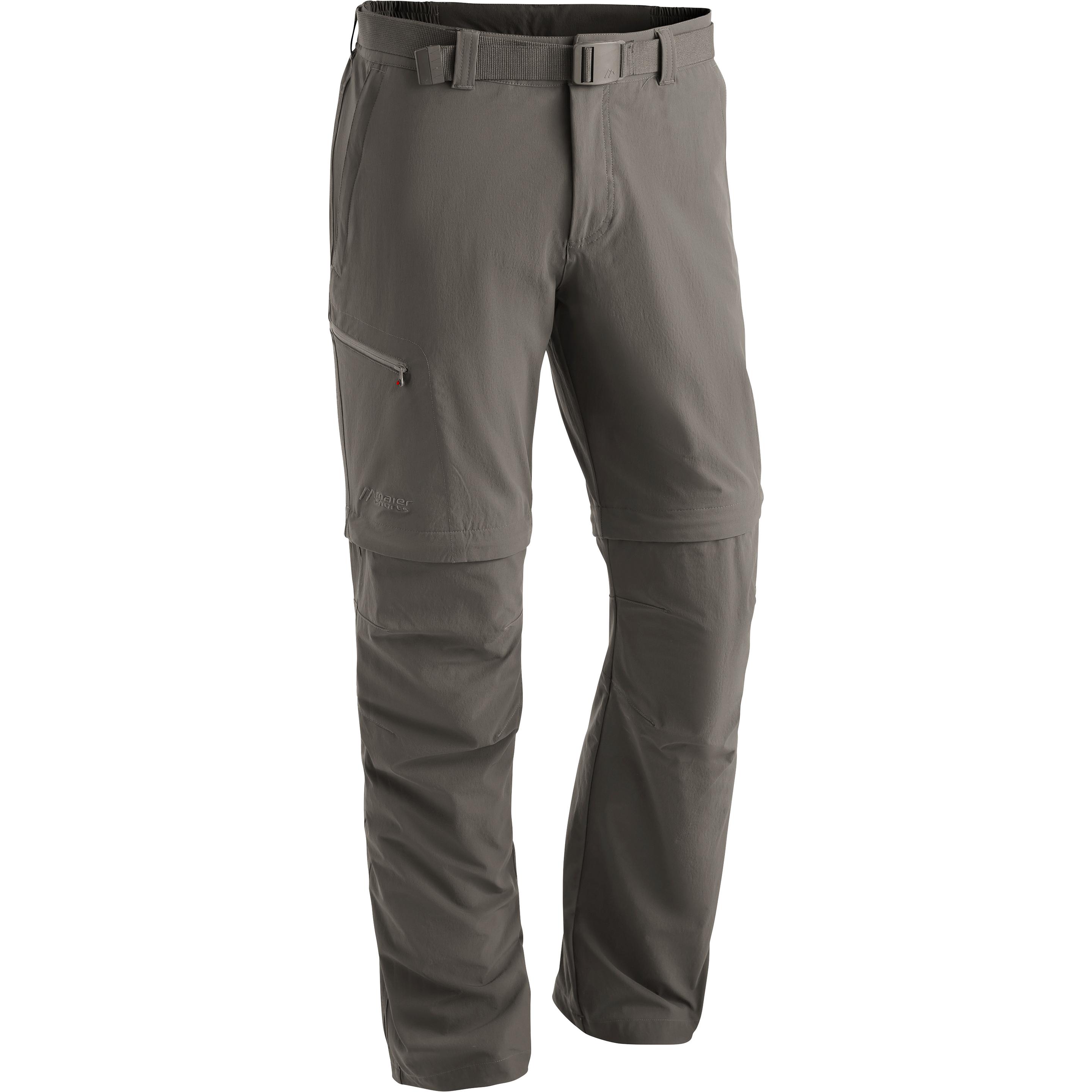 Maier Sports, Herren, Outdoorhose, Leichte Zip-Outdoorhose "Zillertal" Wanderhose Herren teak (50), Braun, 50
