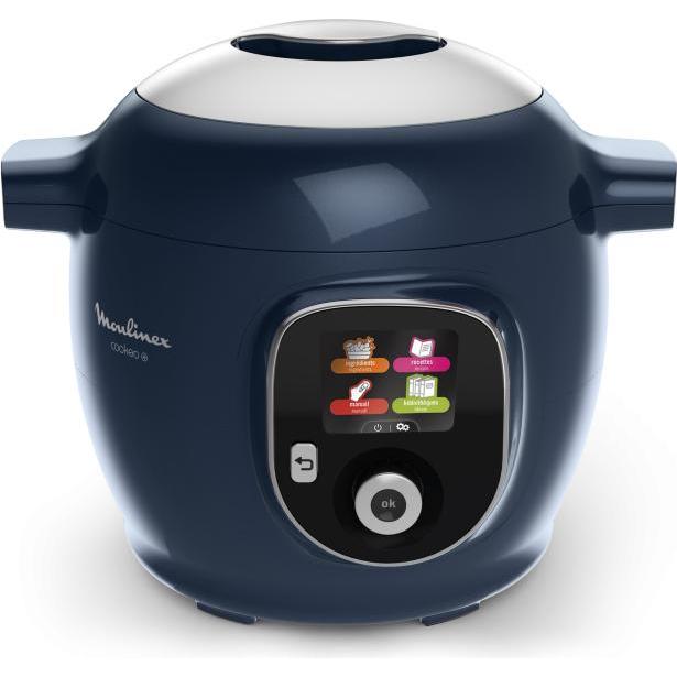 Moulinex Cookeo + CE85F410, Vaporiera + Cuociriso, Blu
