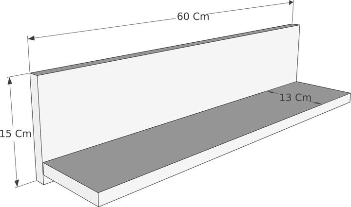 Immagine prodotto Skye Decor Shelf (60 x 15 x 13 cm)