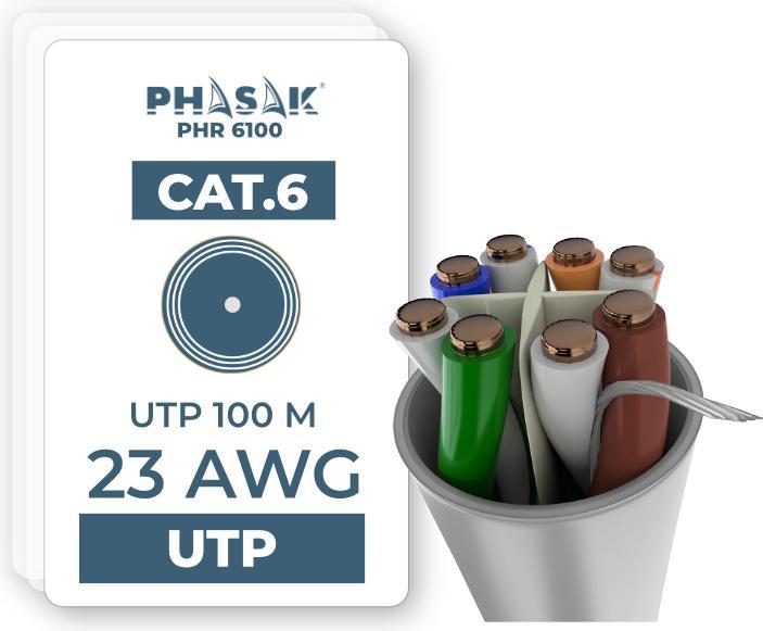 Produktbild Phasak PHR 6100 (U/UTP, CAT6, 100 m)