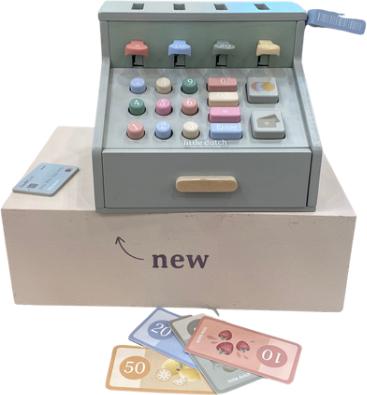 Produktbild Little Dutch Spielkasse aus Holz mit Scanner und Kartenlesegerät