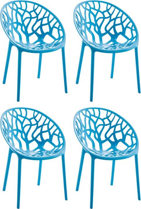 Actual product image CLP Set of 4 Hope Chair, blue
