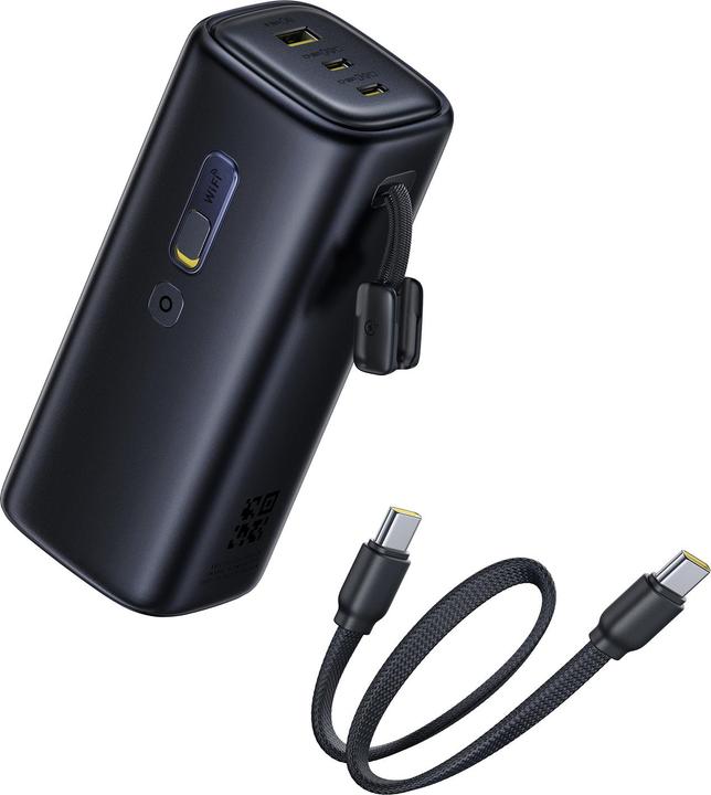 Actual product image Baseus EnerGeek GX11 MiFi Power Bank 20000mAh 67W Cosmic Black (20000 mAh, 67 W)