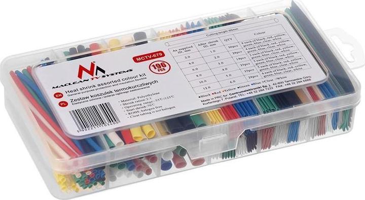 Productafbeelding Maclean Assortimentsbundel thermisch uittrekbare gaines MCTV-679 (196 stuks) (Kabeldoorvoer, 9.50 cm)