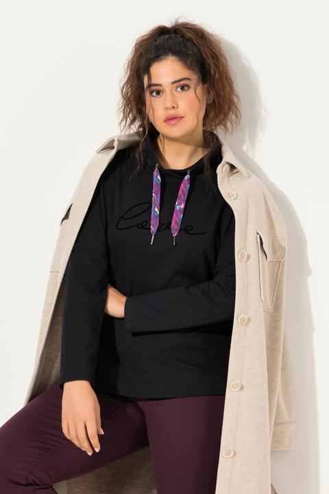 Actual product image Ulla Popken Stand-Up Collar Long Sleeve Sweatshirt (46, 48)