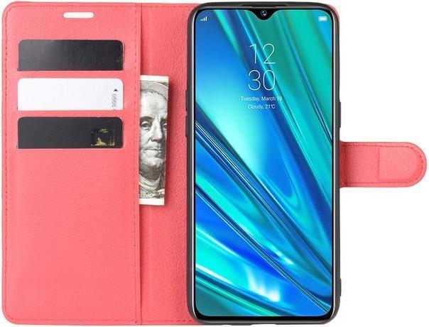 Actual product image MU Classic Litchi Leather Bookcover Series (Realme 5 Pro)