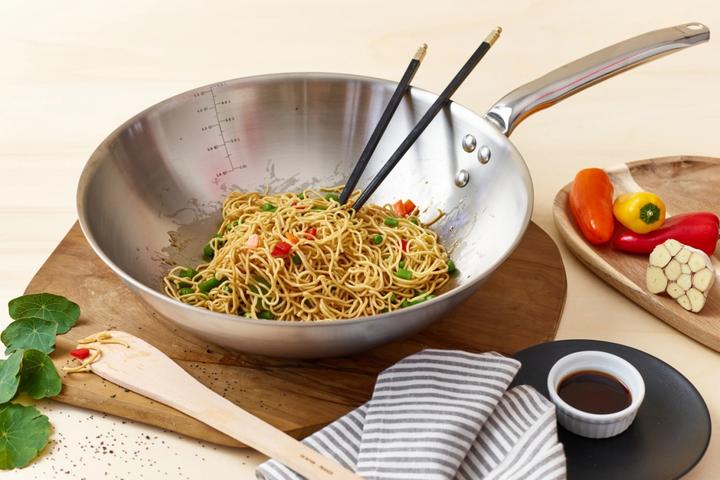Image du produit de Buyer Wok Alchimy 32 cm (32 cm, Wok, Acier inoxydable)