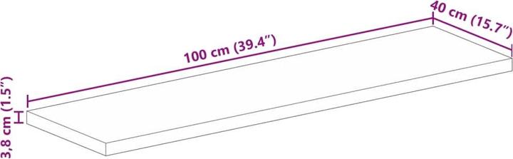 Image du produit vidaXL Tischplatte (100 x 40 cm)
