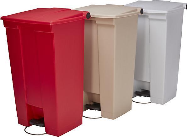 Image du produit Vepa Bins Poubelle industrielle à pédale, capacité 30 l, rouge. (30 l)