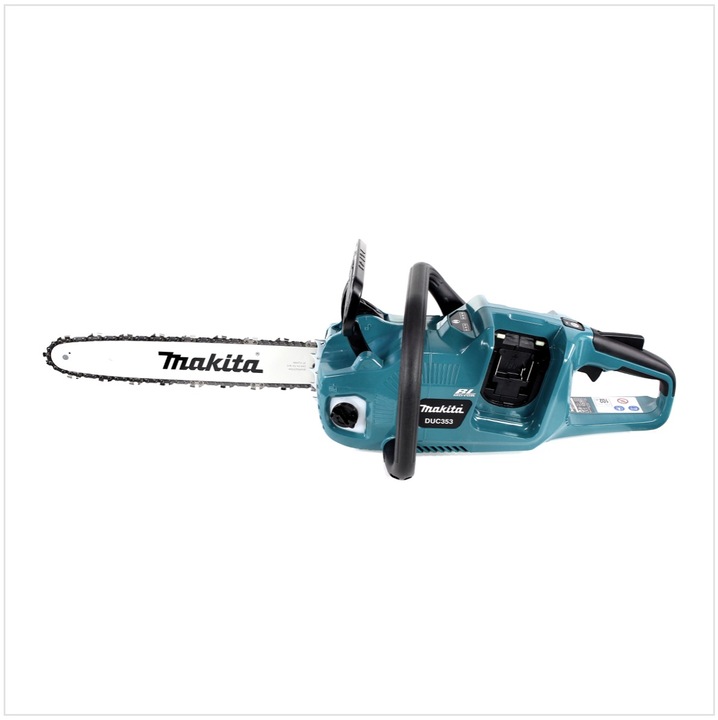 Produktbild Makita DUC 353 PF2 Akku Kettensäge 36V ( 2x18V ) Brushless 35 cm + 2x 3,0 Ah Akku + Doppelladegerät (Akku Kettensäge)