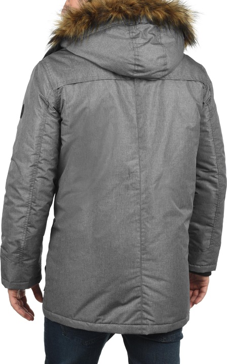 Image du produit Solid Octavus Manteau D'Hiver À Capuche Avec Peau De Mouton Parka D'Hiver Veste Longue Pour Homme (S)