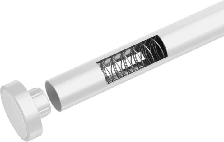 Actual product image Wenko Luz metal telescopic shower curtain rail