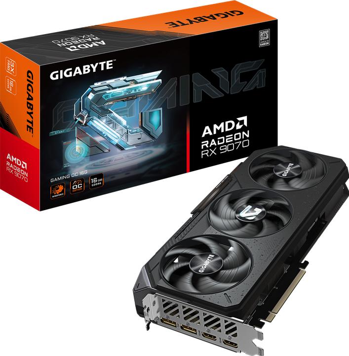 Actual product image Gigabyte Radeon RX 9070 Gaming OC (16 GB)