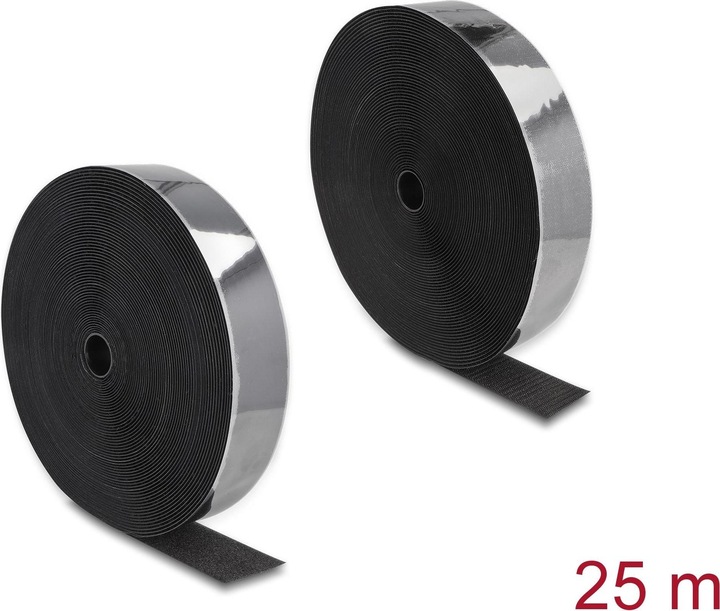 Actual product image Delock Velcro tape 25m x 50mm Durable and self-adhesive (50 mm)