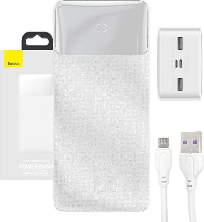 Actual product image Baseus Bipow (30000 mAh, 15 W, 111 Wh)