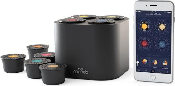 Moodo Kit de démarrage diffuseur de parfum + Fresh Vibrations Set