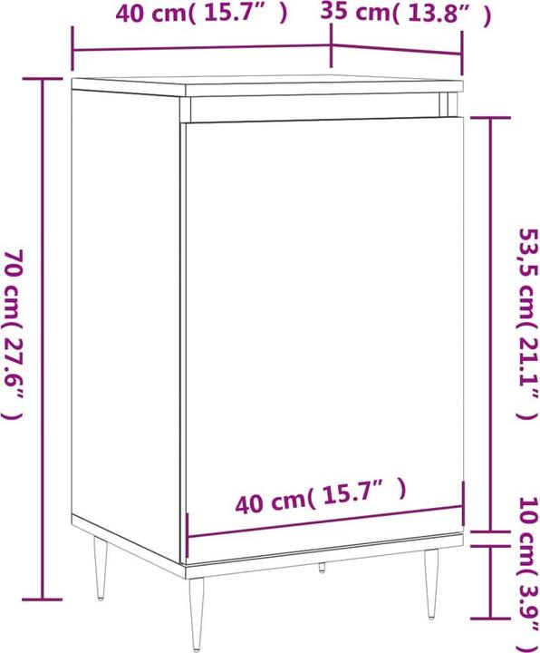 Produktbild VidaXL Camilla (40 x 35 x 70 cm)
