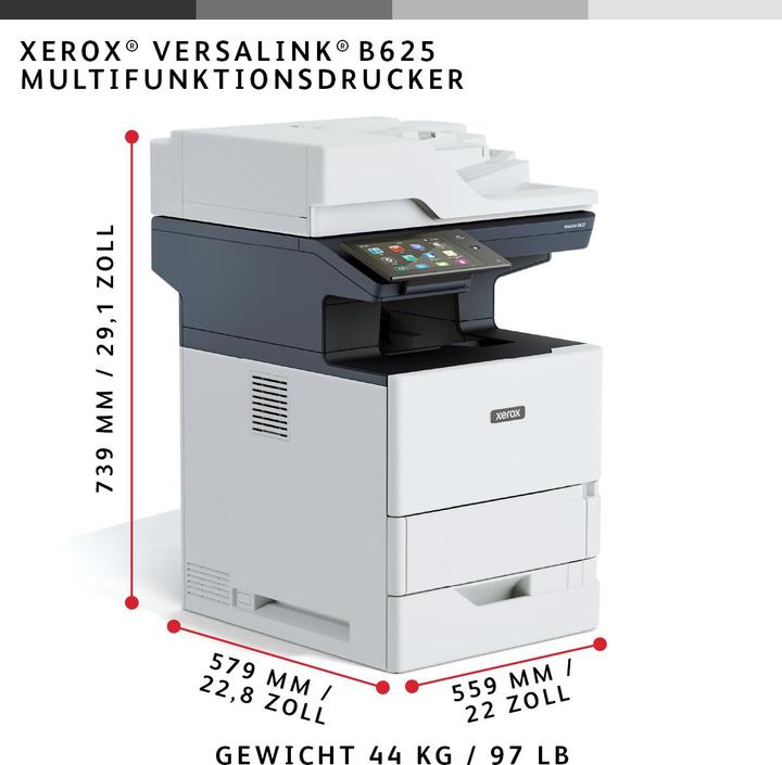 Actual product image Xerox VersaLink B625DN 61 pages/min. (Laser, Black and white)