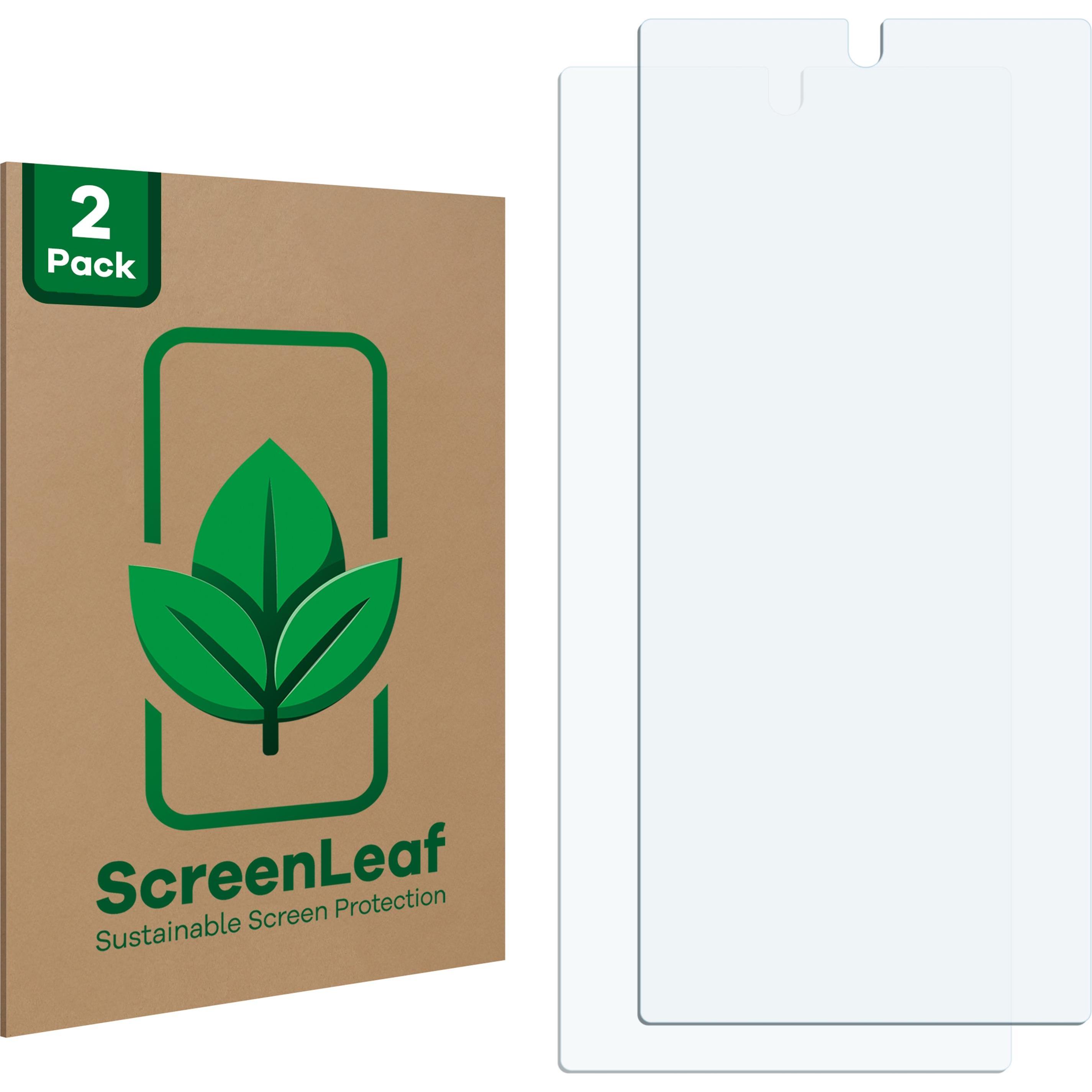 ScreenLeaf Schutzfolie nachhaltiger Displayschutz Displayschutzfolie Folie Klar Transparent (2 Stück, Google Pixel 6a), ...