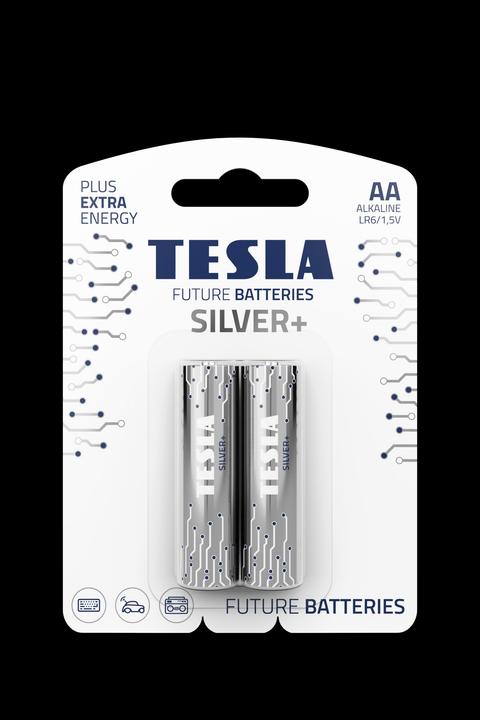 Actual product image Tesla AA SILVER+ batteries, 2pcs, LR06 (2 pcs., AA)