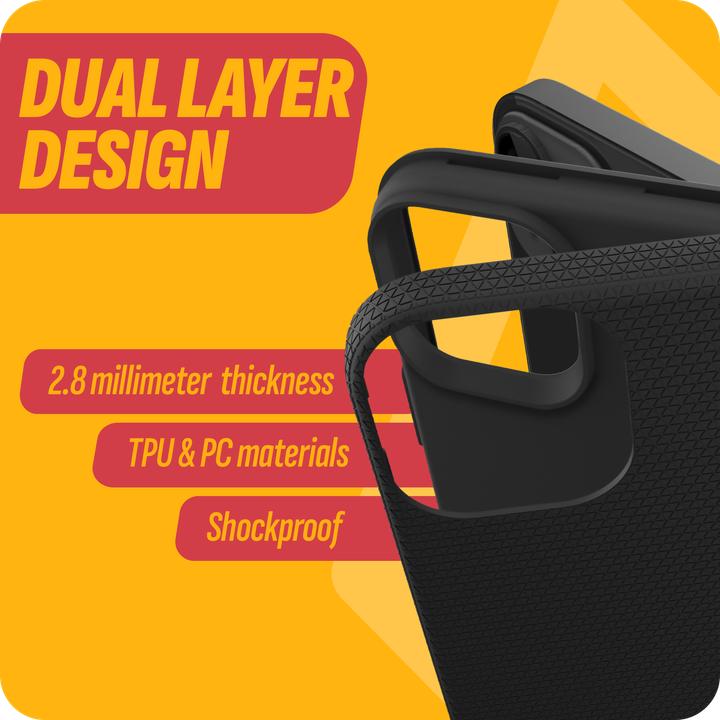 Produktbild Cazy Robuste Strukturhülle für Samsung Galaxy A25, TPU und PC Material, Rutschfeste Textur - (Samsung Galaxy A25)