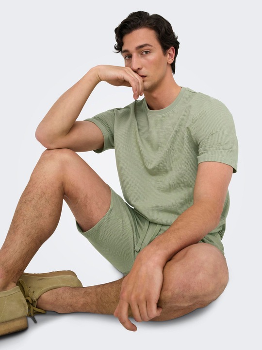 Actual product image Only & Sons Onskian Reg Seersucker Shorts (XL)
