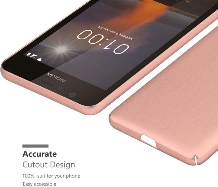 Produktbild Cadorabo Hard Cover Matt Metall Cover (Nokia 1)