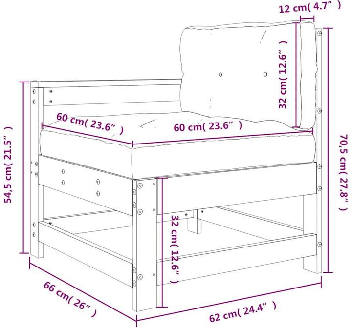Produktbild vidaXL Gartenstuhl
