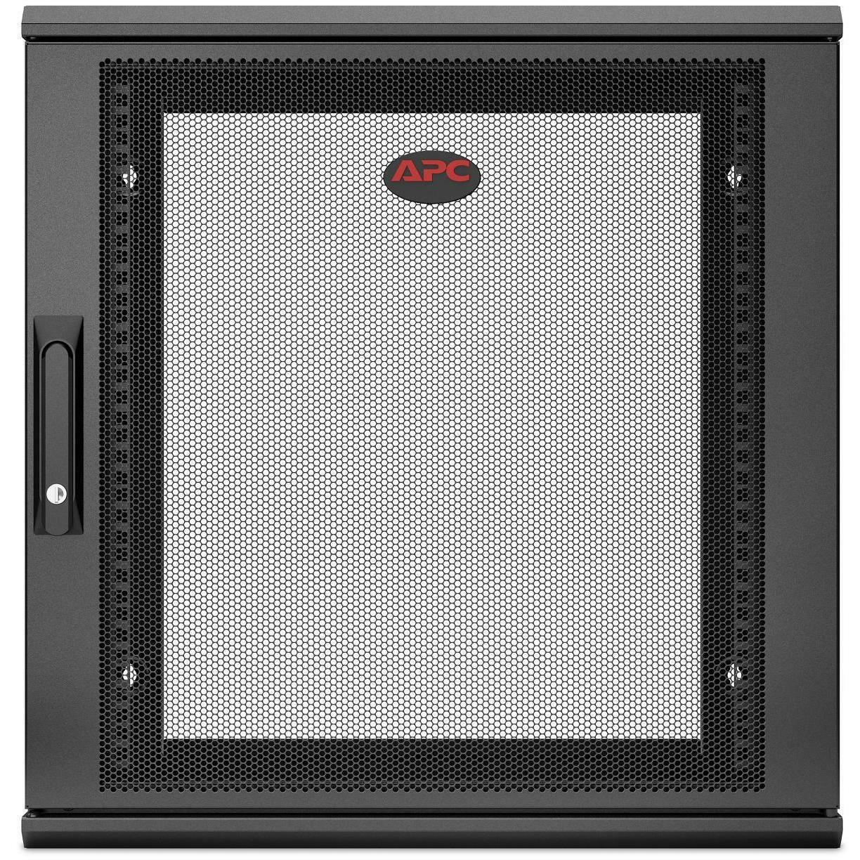Thumbnail - APC Wandschrank AR112SH6 19 / 12HE / Schwarz (12 HE, 19 Zoll Rack), Serverschrank, Schwarz