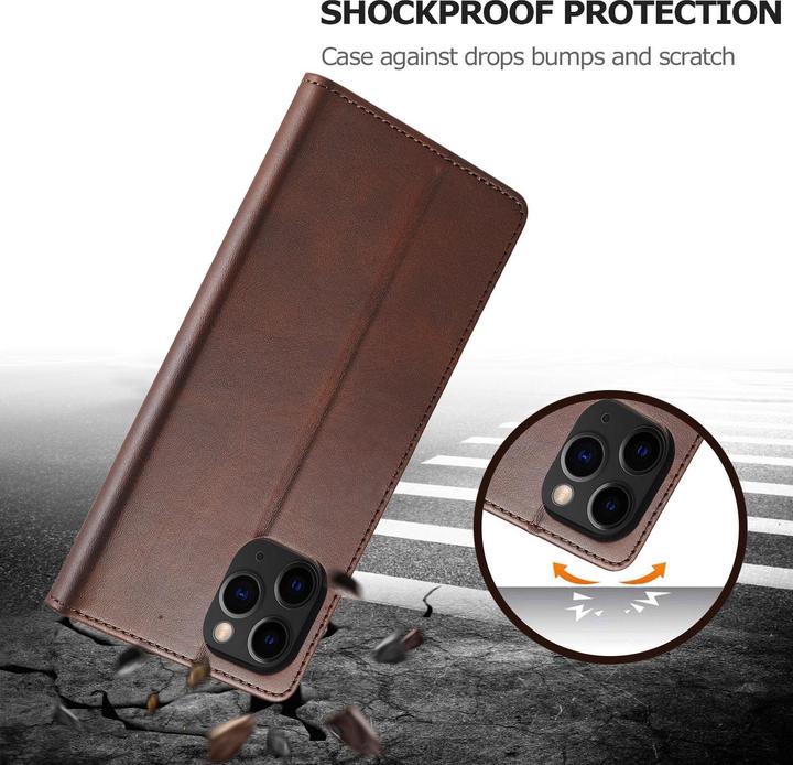 Immagine prodotto Ueli Express Leder Buch Etui Tasche mit Kartenfach (Apple iPhone 13 Pro)