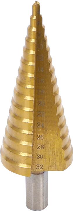 Actual product image BGS Step drill (28 cm, 30 mm, 32 mm, 16 mm, 18 mm, 20 mm, 22 mm, 24 mm, 26 mm, 4 mm, 6 mm, 8 mm, 10 mm, 12 mm, 14 mm)