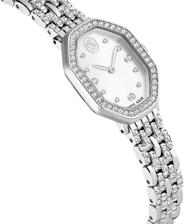 Actual product image Swarovski Inspired by Timeless Elegance with Octagonal Design and Crystal Accents (Watch with gemstone)